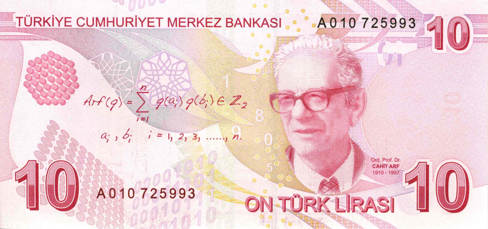 Billete de 10 liras turcas